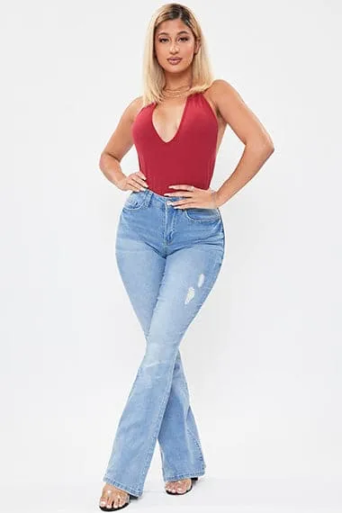 Women's Essential  Flare Jeans - Long Inseam